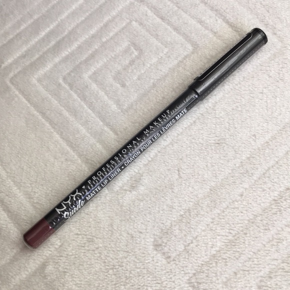 NYX Makeup Nyx Suede Matte Lip Liner Girl Bye Dark Purple Lip Liner